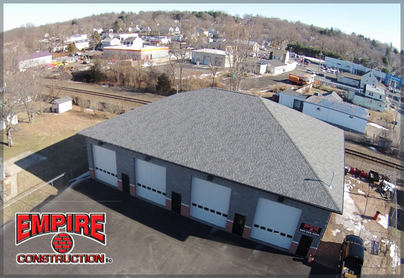 Arial View of Empire Construction in Wallingford CT